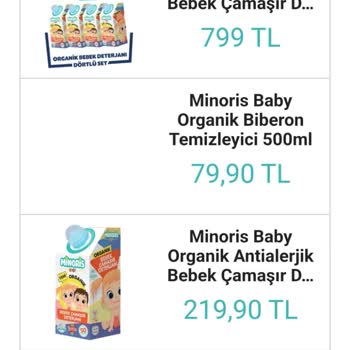 Minoris Baby Minoris Aldatıcı Reklam Fiyat Uygulaması