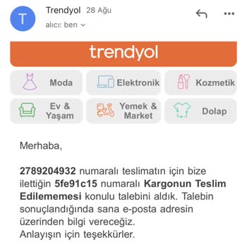 Trendyol Müşteri Odaklı Değil