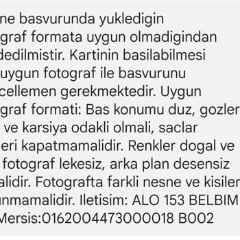 İstanbul Büyükşehir Belediyesi Öğrenci Kartı Başvurusunun Reddedilmesi