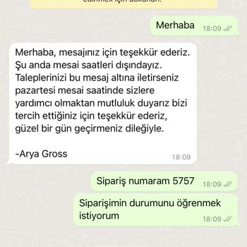 Arya Gross İnternet Üzerinden Verilen Sipariş Gönderilmedi