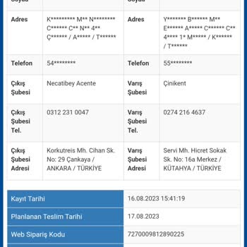 Sürat Kargo Trendyol'dan Alımış Olduğum Ürün 10 Günde Teslim Edilmedi