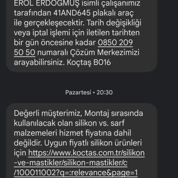 Koçtaş Mesaj Geldi Ancak Ekipten Ses Seda Yık!