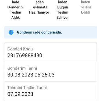 Sendeo Kargom İade Ediliyor