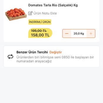 Migros Kendiliğinden İptal Edilen Sipariş