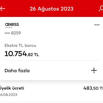 Akbank Axess Kart Aidatı