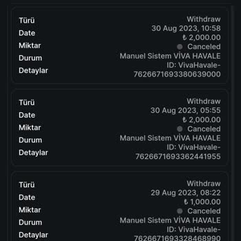 Casinoviva Çekim Yapamıyorum, Kazancım Da Hesabıma Geçmedi