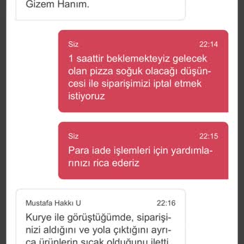 Yemeksepeti Geç Yemek Teslimi