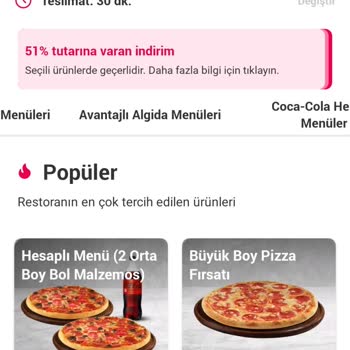 Yemeksepeti İstanbul Domino's Pizza Zekeriyaköy Şubesi: Minimum Tutar Sorunu