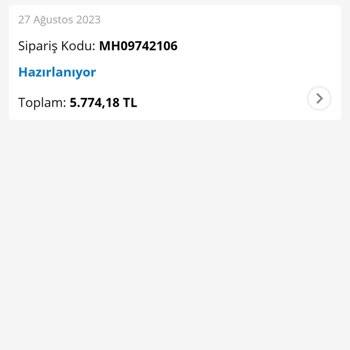 Morhipo Akülü Araba Siparişi