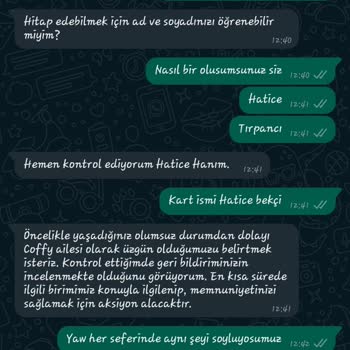 Coffy İade Talebim Karşılanmadı