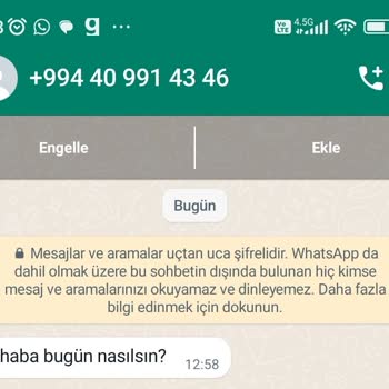 WhatsApp'tan Yabancı Numara İle Gelen Mesaj Şikayeti