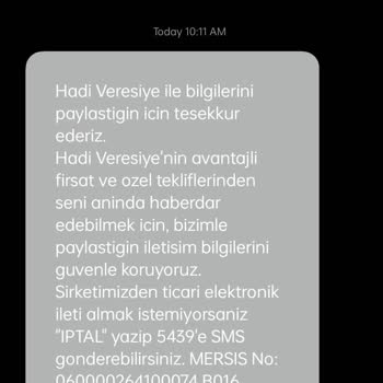 Hadi TOM Pay Bilgim Olmadan Hadi Veresiye Uygulamasına Kayıt Yaptırılmışım