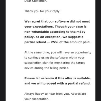 Mspy Şirketin Para İade Politikası İle İlgili Sorunlar