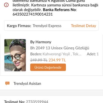 By Harmony Sizin Gözlüğünüz Bende Ama Başka Gözlüğe İade Yatırdınız Yardım