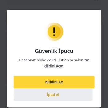 Binance Bloke Kaldırılmasını Talep Ediyorum