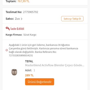 Trendyol'un Ürün İçin 18 Gün Bekletip. Kafasına Göre İptal Yapması