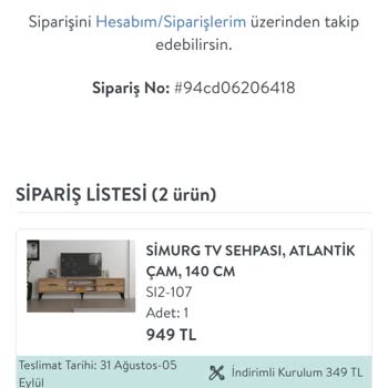 Vivense Ücreti Alıp Kurulum Yapmadan Kargo İle Ürün Gönderdi!