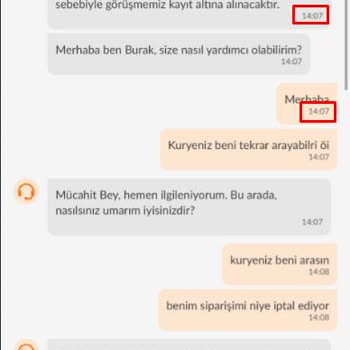 Trendyol Yemek Bilgi Vermeden İptal Ve Ücret İadesi Yapılmaması