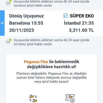 Pegasus Haksız Yere Fazladan Ücret Talep Ediyor