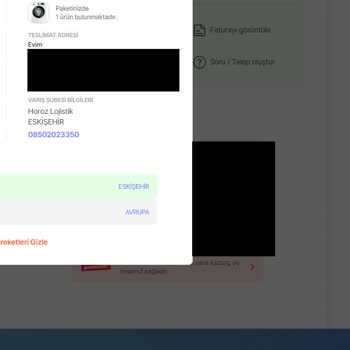 Horoz Lojistik Sipariş Gecikmesi Ve Bilgilendirilmeme