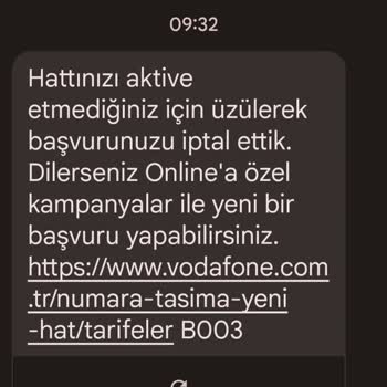 Vodafone Sim Kart Aktivasyonu Sorunu