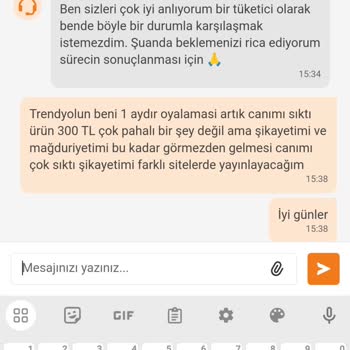 Trendyol Umursamadı. Müşterisini Mağdur Bırakıyor