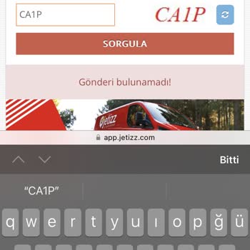 Jetizz Kargomu Takip Edemiyorum