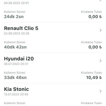 Moov- Getir Araç Pişmanlık