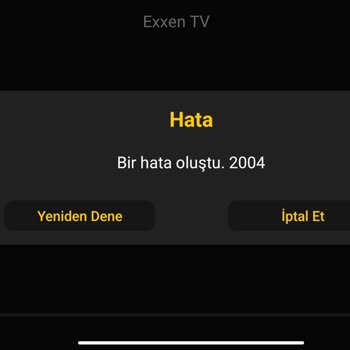Exxen Hata Kodu 2004