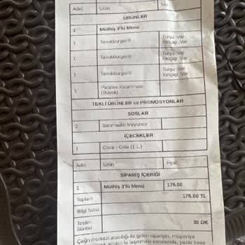 Migros Yemek Siparişimin Eksik Gelmesi Ve Para İade Yapılmaması