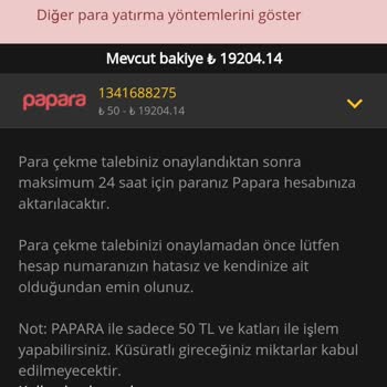 Mobilbahis Para Çekme İşlemci Hatası