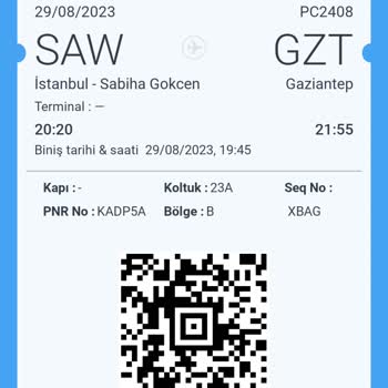 Pegasus Bilet Değişikliği İçin Yetkili Bulamadım.