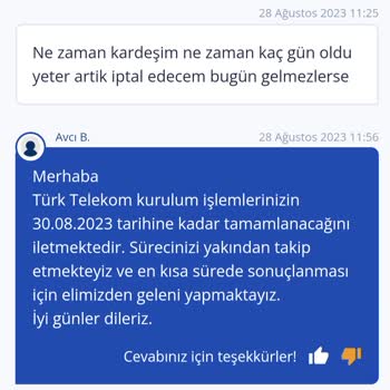 TurkNet Kurulumu Hala Yapmadı