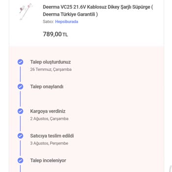 Hepsiburada Sorunu Çözülemeyen Ürünün Değişimini Reddetti!