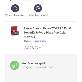 Hepsiburada Satışının Arkasında Durmaması