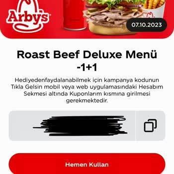 Antalya Migros Arby's "Fanta/Arby's" Menü Kampanya Satışını Yapmıyor.