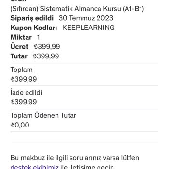 Udemy İade Edilemeyen Kurs