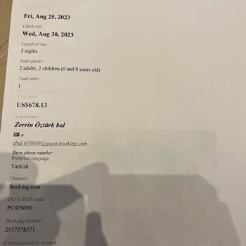 Booking.com Rezervasyon Fiyatının Bookingte Ve Otelde Farklı Olması