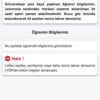 Munzur Üniversitesi Yurt Başvurusu Hata Veriyor