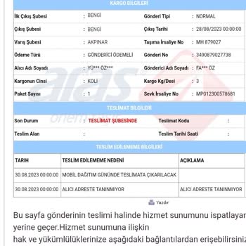 Malatya Aras Kargo Kapansın