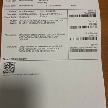 Dreame Kutusundan Açtığım Ürünün Arızalı Çıkması