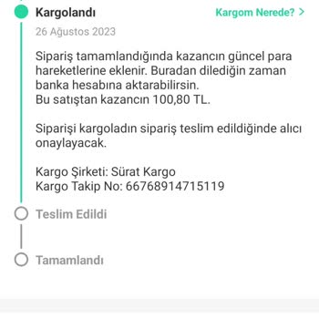 Sürat Kargo Teslim Edilen Ürünü Onay Onaylamıyor