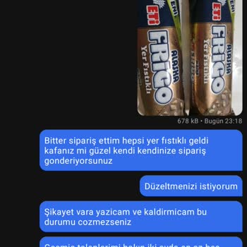 Getir Her Zamanki Gibi Yanlış Sipariş Getirmeniz