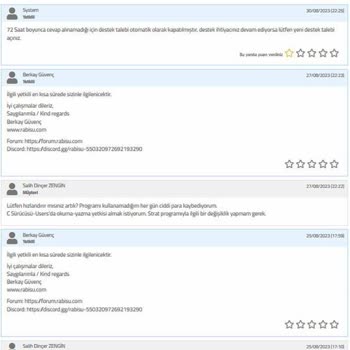 Rabisu Web Hosting RABİSU'ya Telefonla Ya Da Kendi Platformlarından Ulaşılmıyor!
