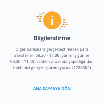 İş Bankası Mesai Saatleri Dışında Başka Bankalara Para Transferi Gerçekleşmiyor.
