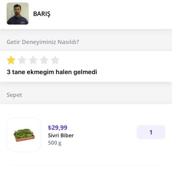 Getir Uygulaması Siparişim Eksik Geldi İade Mi Yapmıyorlar