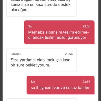 Teslim Edilmeyen Sipariş Ve Yemeksepeti Sitesinin Çözüm Üretmemesi