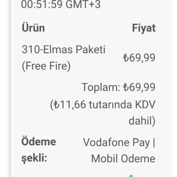 Garena Free Fire Elmas Hesabıma Yatırılmadı