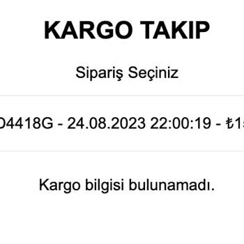 Antebella Siparişim Kargolanmıyor, Kargo Bilgisi Bulunamadı!