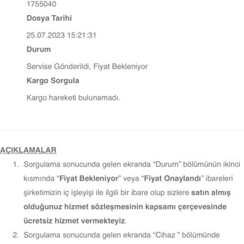 Trendyol Tamire Giden Üründen Bir Daha Haber Alınamaması